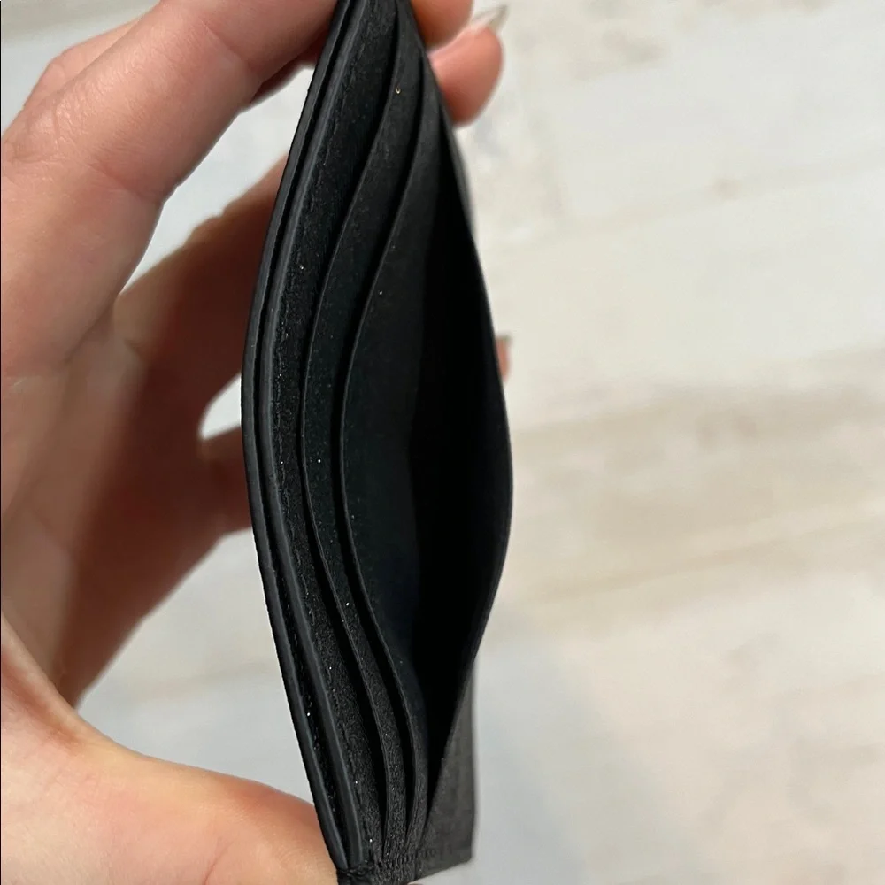 Kate Spade Black Glitter Card Holder
